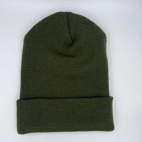 Olive Green cuffed beanie