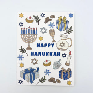 Card: Happy Hannukah, Illustrating Amy