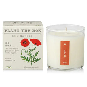 Candle: Siam Poppy, Plant the Box Collection